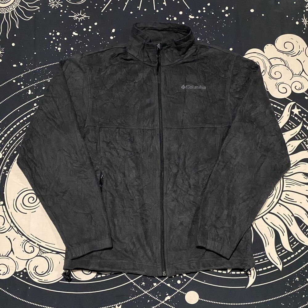Columbia Steens Mountain 2.0 Jacket Men's M Black Fleece Full-Zip Outdoor Hiking